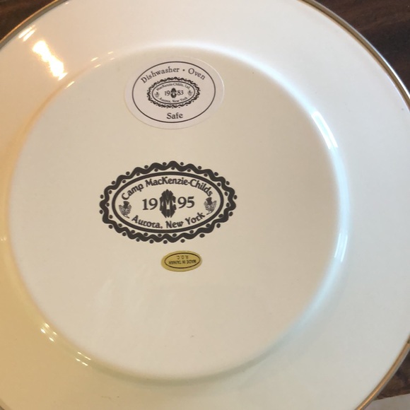 MacKenzie-Childs Camp 1995 salad plate - Picture 4 of 5